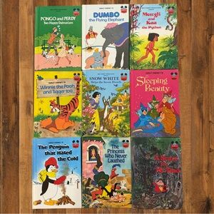 Vintage Disney Book Bundle – Classic Storybook Lot
